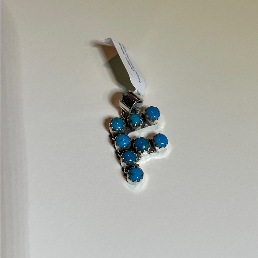 Turquoise “F” Pendant